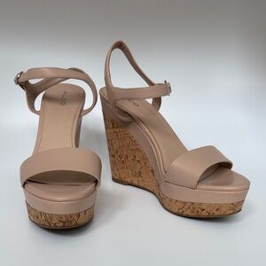 ALDO Women's Cream Wedge Sandals